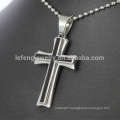 Hot selling stainless steel cross pendant,religious pendant,silver cross pendant